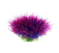 CAPASTEC Artificial Aquarium Grass Ball, Aquatic Plastic Small Grass Ball for Fish Tank Landscape Simulation Plants 5.71 Inch (Green Purple Blue)