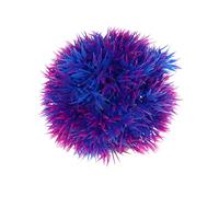 CAPASTEC Artificial Aquarium Grass Ball, Aquatic Plastic Small Grass Ball for Fish Tank Landscape Simulation Plants 3.74 Inch (Purple Blue)