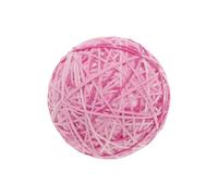 CAPASTEC Cat Playing with Ball with Inner Bell, Chew Balls for Cleaning the Teeth of Cats, Diameter 10 cm, Rose Red