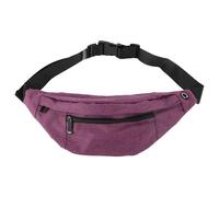 CAPASTEC Crossbody Fanny Pack with 4 Pockets, Adjustable Belt Bag, Purple