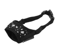 CAPASTEC Dog Muzzle Soft Dog Muzzle Breathable Muzzle for Dogs Prevention Biting Chewing Muzzle with Adjustable Strap for Small Medium Large Dogs XS Black