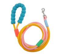 CAPASTEC Hands Free Dog Lead, Adjustable Crossbody Waist Lead, Jogging Lead, Dog Training Lead, with Explosion-proof Sponge Handle, Yellow Pink Blue