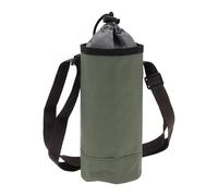 CAPASTEC Insulated Bag for Water Bottle, Oxford Fabric, Pearl Cotton, Aluminium Foil, Portable, Shockproof with Adjustable Shoulder Strap for Outdoor Sports, 25 x 9 cm, Army Green