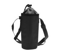 CAPASTEC Insulated Bag for Water Bottle, Oxford Fabric, Pearl Cotton, Aluminium Foil, Portable, Shockproof with Adjustable Shoulder Strap for Outdoor Sports, 30 x 10 cm, Black