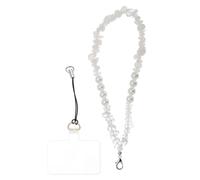 CAPASTEC Mobile Phone Chain, Mobile Phone Charm Beads, Faux Pearl Mobile Phone Strap, Universal Phone Bracelet, Light Pink