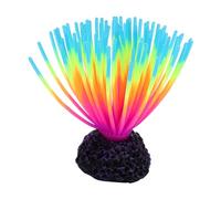 CAPASTEC Silicone Glowing Aquarium Anemone, Fluorescence Aquatic Artificial Coral for Fish Tank Decoration (Blue)