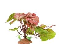 CAPASTEC Terrarium Plants, Artificial Greenery, Reptile Tank Accessories, Lifelike Decor for Chameleon and Tortoise Habitats, Pink Green