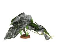 CAPASTEC Terrarium Plants, Artificial Greenery, Reptile Tank Accessories, Lifelike Decor for Chameleon and Tortoise Habitats, White Green