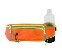 CAPASTEC Waist Pack Bag with Water Bottle Holder, Jogging Pocket Belt, Orange