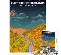 Cape Breton Highlands Park 1000 Piece Jigsaw Puzzles for Adults Improve Overall Mental Performance Mindful Soothing Leisure Game (50x75cm)