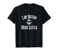 Cape Breton Nova Scotia Canada Nautical Coastal Boat Anchor T-Shirt