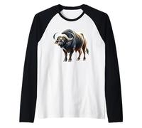 Cape Buffalo | African Buffalo Raglan Baseball Tee