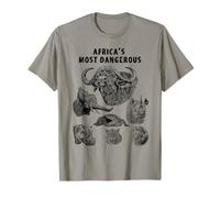 Cape Buffalo Africa's Most Dangerous Animals Wildlife T-Shirt