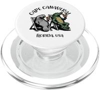 Cape Canaveral Florida USA Funny Manatee Alligator Design PopSockets PopGrip for MagSafe