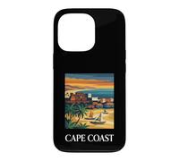 Cape Coast Ghana Vintage Retro Coastal Travel Design Case for iPhone 13 Pro