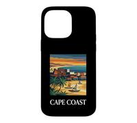 Cape Coast Ghana Vintage Retro Coastal Travel Design Case for iPhone 14 Pro Max