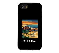 Cape Coast Ghana Vintage Retro Coastal Travel Design Case for iPhone SE (2020) / 7/8