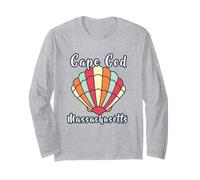 Cape Cod Beach Scallop Seashell Coastal Nautical Seashore Long Sleeve T-Shirt