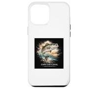 Cape Cod Canal Massachusetts Striped Bass Fishing Watercolor Case for iPhone 12 Pro Max