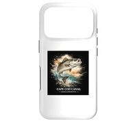 Cape Cod Canal Massachusetts Striped Bass Fishing Watercolor Case for iPhone 17 Pro
