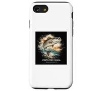 Cape Cod Canal Massachusetts Striped Bass Fishing Watercolor Case for iPhone SE (2020) / 7/8