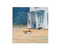 Cape Cod Evening by Edward Hopper Painting Art Poster Picture Print Canvas Wall Paint Art Decor Modern Home 20x20inch(50x50cm)