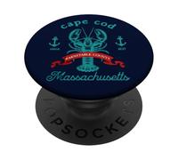 Cape Cod MA Lobster Fishing Vintage Massachusetts Souvenir PopSockets Adhesive PopGrip