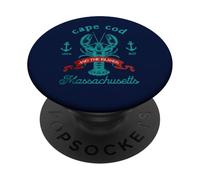 Cape Cod MA Lobster Fishing Vintage Massachusetts Souvenir PopSockets Adhesive PopGrip
