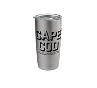 Cape Cod Massachusetts - Cape Cod MA Block Stainless Steel Insulated Tumbler