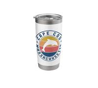 Cape Cod Massachusetts Dolphin Souvenir Vintage Stainless Steel Insulated Tumbler