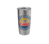 Cape Cod Massachusetts Dolphin Souvenir Vintage Stainless Steel Insulated Tumbler