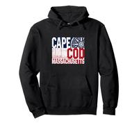 Cape Cod Massachusetts Sailing Wind Rose Compass Nautical Pullover Hoodie