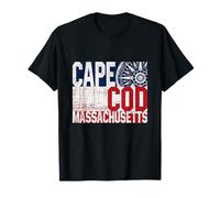 Cape Cod Massachusetts Sailing Wind Rose Compass Nautical T-Shirt
