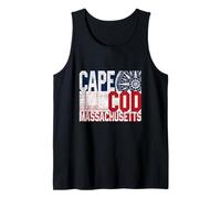 Cape Cod Massachusetts Sailing Wind Rose Compass Nautical Tank Top