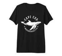 Cape Cod Massachusetts Souvenir Whale Ocean Nautical Premium T-Shirt