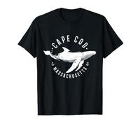 Cape Cod Massachusetts Souvenir Whale Ocean Nautical Value Graphic T-Shirt