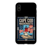 Cape Cod Massachusetts USA Flag Lighthouse Travel Art Case for iPhone XS Max
