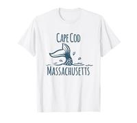 Cape Cod Mermaid Fish Vacation Beach Coastal Seashore Cute T-Shirt