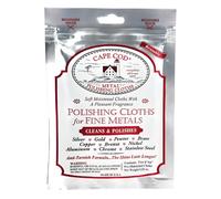 Cape Cod Metal Polishing Cloths - Reusable AntiTarnish Cleaning Wipes for F