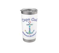 Cape Cod National Seashore Beach Boho Nautical Anchor Stainless Steel Insulated Tumbler