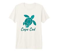 Cape Cod Nautical Coastal Beach Batik Loggerhead Turtle Premium T-Shirt