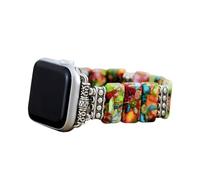 Cape Diablo Handmade Gemstone Watch Band for Women Compatible with Apple Watch 38mm 40mm 41mm 42mm 44mm 45mm, Boho Stretchable Strap Fits for iWatch Series 11/10/9/8/7/6/5/4/3/2/1 SE 3/2/1