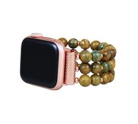 Cape Diablo Smart Watch Band for Women - Handmade Gemstone Strap - Compatible with 38mm-45mm Apple Faces (Forest Meadow, Small - Fits 5.75-6.25 inch wrists)