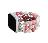 Cape Diablo Smart Watch Band for Women - Handmade Gemstone Strap - Compatible with 38mm-45mm Apple Faces (Dusky Rose, Small - Fits 5.75-6.25 inch wrists)
