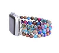 Cape Diablo Smart Watch Band for Women - Handmade Gemstone Strap - Compatible with 38mm-45mm Apple Faces (Wisteria Wonder, Small - Fits 5.75-6.25 inch wrists)