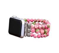 Cape Diablo Smart Watch Band for Women - Handmade Gemstone Strap - Compatible with 38mm-45mm Apple Faces (Eternal Love, Large - Fits 6.5-7.0 inch wrists)