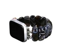 Cape Diablo Smart Watch Band for Women - Handmade Gemstone Strap - Compatible with 38mm-45mm Apple Faces (Black Marble, Small - Fits 5.75-6.25 inch wrists)