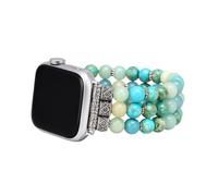 Cape Diablo Smart Watch Band for Women - Handmade Gemstone Strap - Compatible with 38mm-45mm Apple Faces