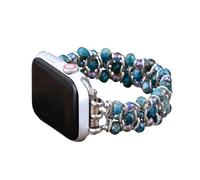 Cape Diablo Smart Watch Band for Women - Handmade Gemstone Strap - Compatible with 38mm-45mm Apple Faces, Apatite Azure, Large - Fits 6.5-7.0 inch wrists, Modern