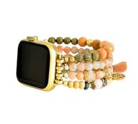 Cape Diablo Smart Watch Band for Women - Handmade Gemstone Strap - Compatible with 38mm-45mm Apple Faces